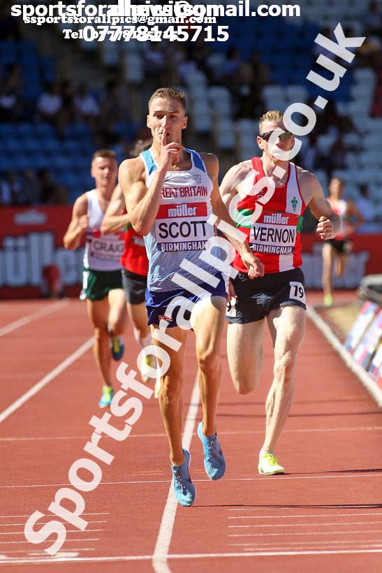 Mens 5000 metres, Muller British Championships, Alexander Stadium, Birmingham. Photo: David T. Hewitson/Sports for All Pics